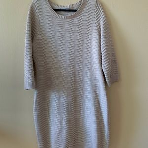 Calvin Klein textured sweater dress